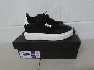 Lot 1264 - Boxed pair of DKNY trainers size UK 5