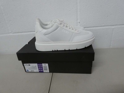 Lot 1265 - Boxed pair of DKNY trainers size UK 5.5