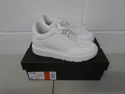 Lot 1267 - Boxed pair of DKNY trainers size UK 6