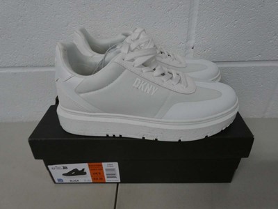 Lot 1268 - Boxed pair of DKNY trainers size UK 7