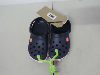 Lot 1282 - Children's Crocs in navy size UK 11