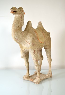 Lot 202 - A Chinese pottery figure modelled as a...