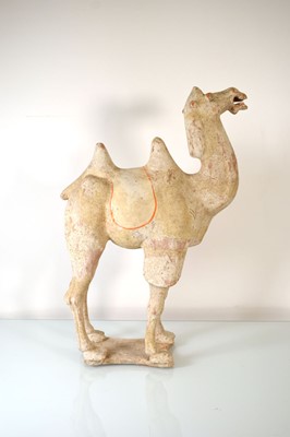 Lot 202 - A Chinese pottery figure modelled as a...