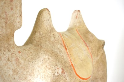 Lot 202 - A Chinese pottery figure modelled as a...