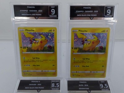 Lot x6 Assorted Pikachu Graded Pokémon Cards to...