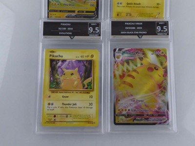 Lot x6 Assorted Pikachu Graded Pokémon Cards to...
