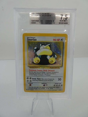 Lot 1999 Jungle Unlimited #11 Snorlax Holo COR BGS...