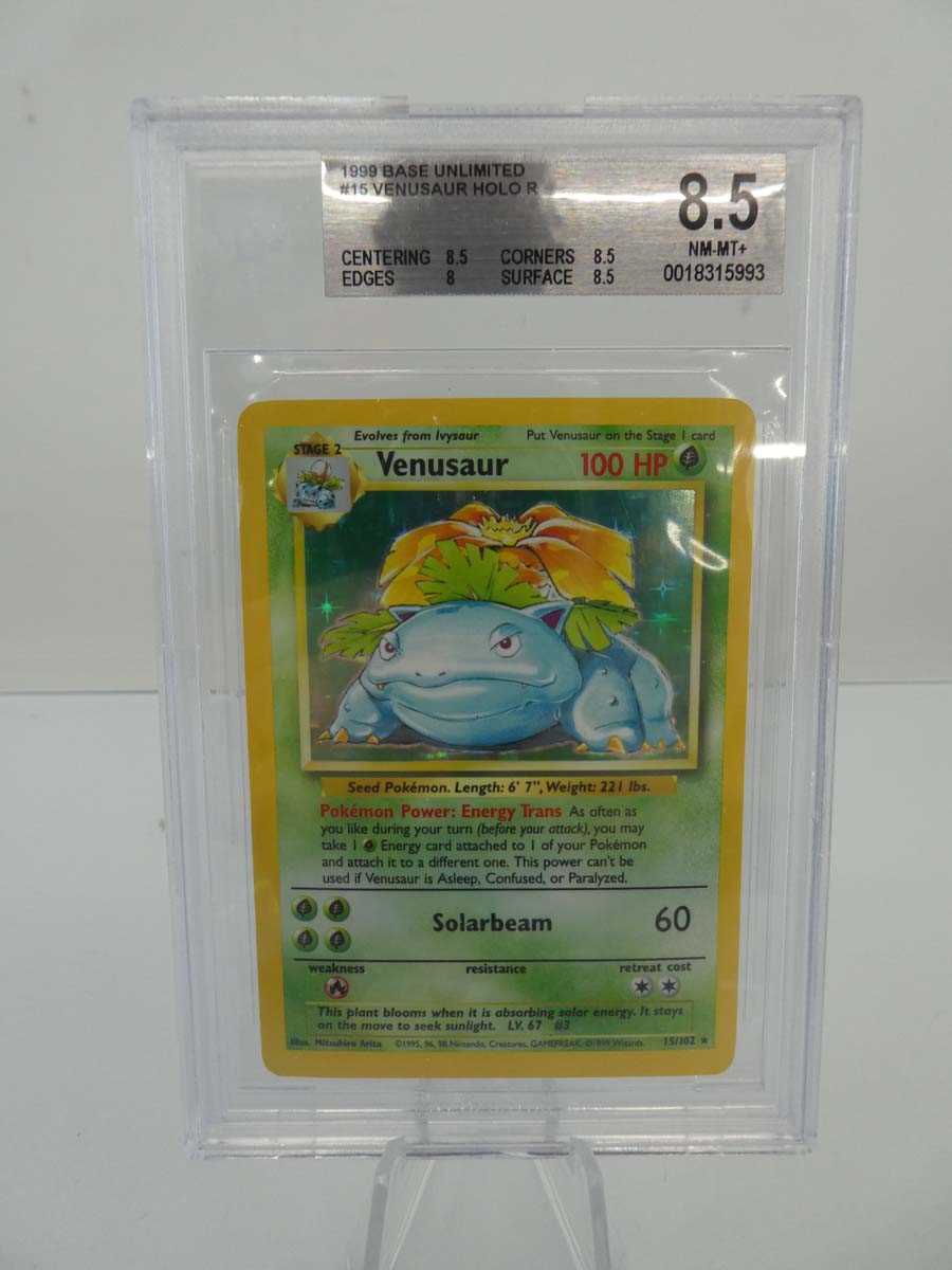Lot 1999 Base Unlimited #15 Venusaur Holo BGS Near...