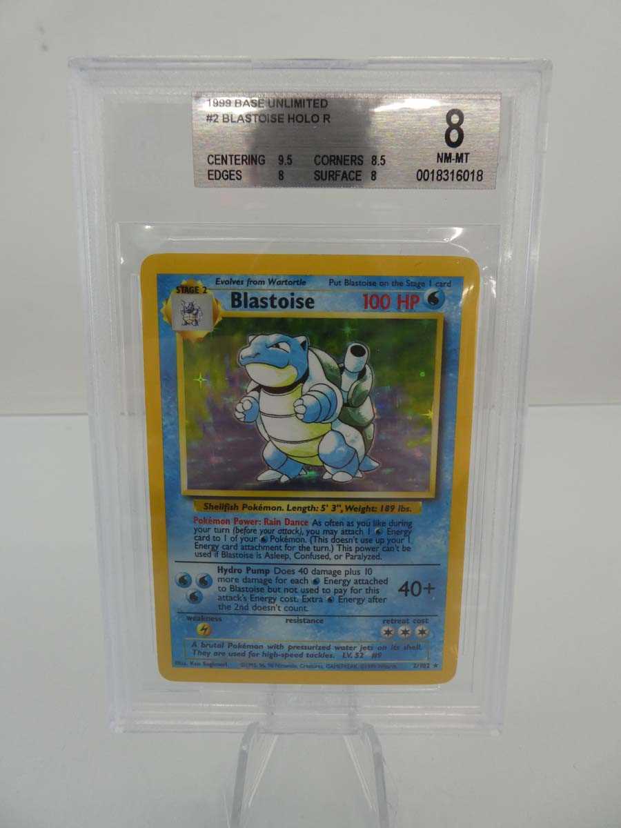 Lot 1999 Base Unlimited #2 Blastoise Holo BGS Near...