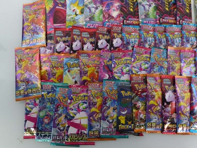 Lot Approximately 100 Assorted Pokémon Booster...