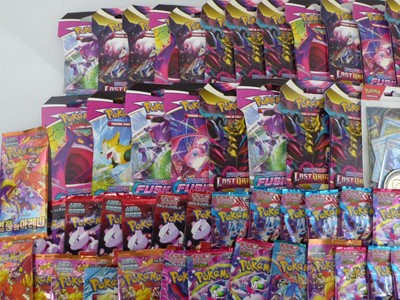 Lot Approximately 100 Assorted Pokémon Booster...