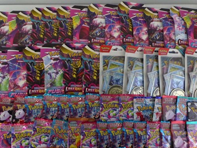 Lot Approximately 100 Assorted Pokémon Booster...