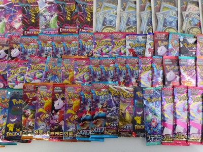 Lot Approximately 100 Assorted Pokémon Booster...