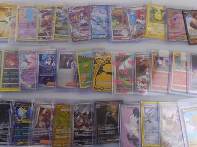 Lot Qty of Sleeved and top loaded Pokémon cards...