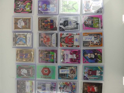 Lot Qty of Sleeved and top loaded Football trading...