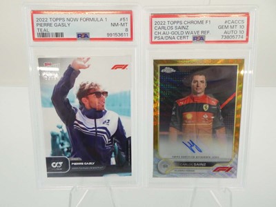 Lot 2022 Topps Chrome F1 Carlos Sainz Gold Wave...