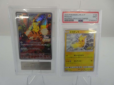 Lot x2 Graded Pokémon cards to include 2020...
