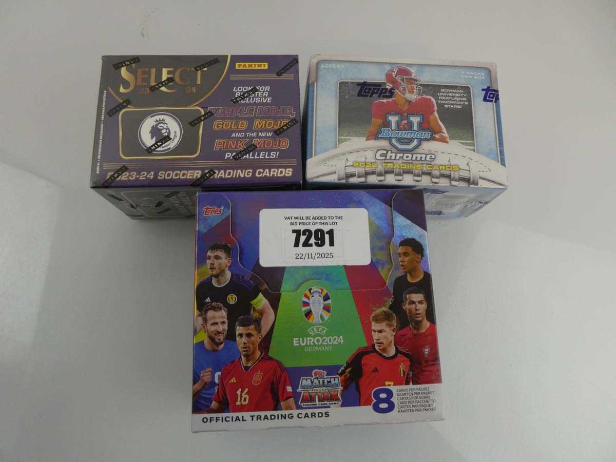 Lot x3 Sports trading cards products to include...
