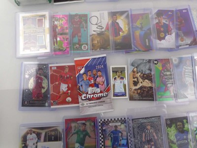Lot Qty Sleeved & Top loaded Football Trading...