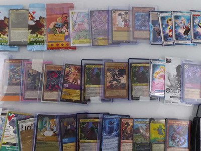 Lot Qty of Sleaved/Top Loaded Trading Card...