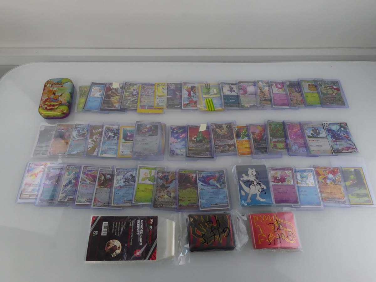 Lot Qty of Sleeved/Top Loaded Pokémon Cards from...