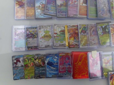 Lot Qty of Sleeved/Top Loaded Pokémon Cards from...