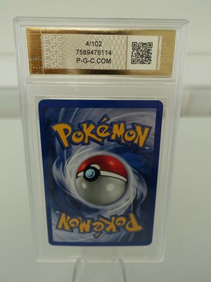 Lot 1999 Pokémon Charizard Holo 4/102 Graded PGC...