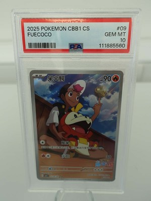 Lot 2025 Pokémon CBB1 CS Fuecoco - Graded PSA Gem...