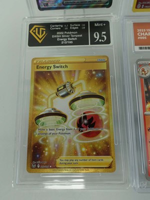 Lot Five assorted graded Pokémon cards to include...