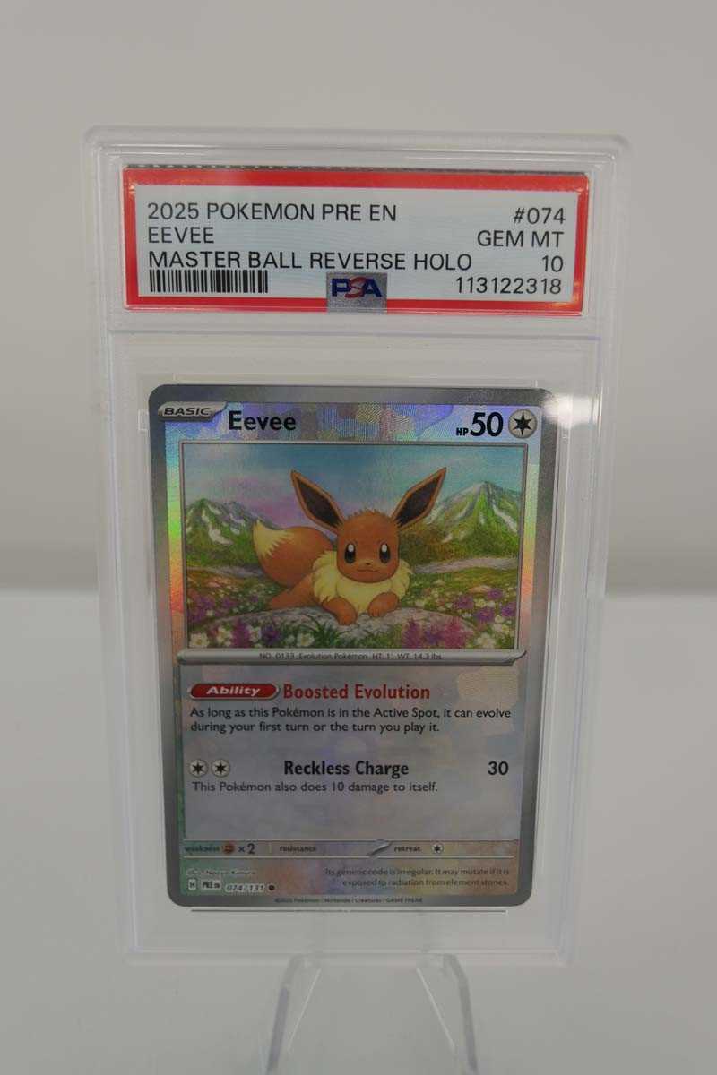 Lot 2025 Pokémon Pre EN Eevee Master Ball Reverse...