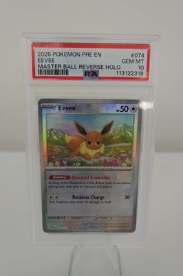 Lot 2025 Pokémon Pre EN Eevee Master Ball Reverse...