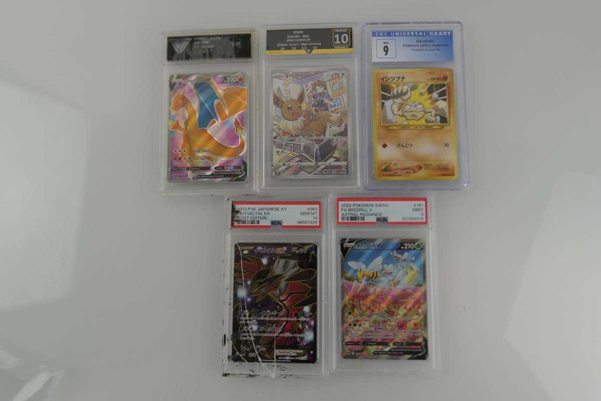Lot 5 Assorted Graded Pokémon Cards to include...