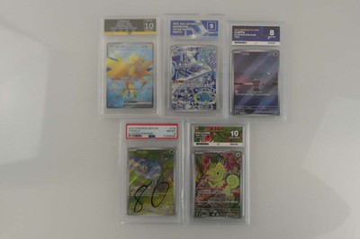 Lot 5 Assorted Graded Pokémon Cards to include...