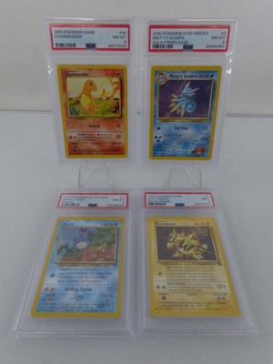 Lot x4 Assorted Vintage Graded Pokémon Cards by...