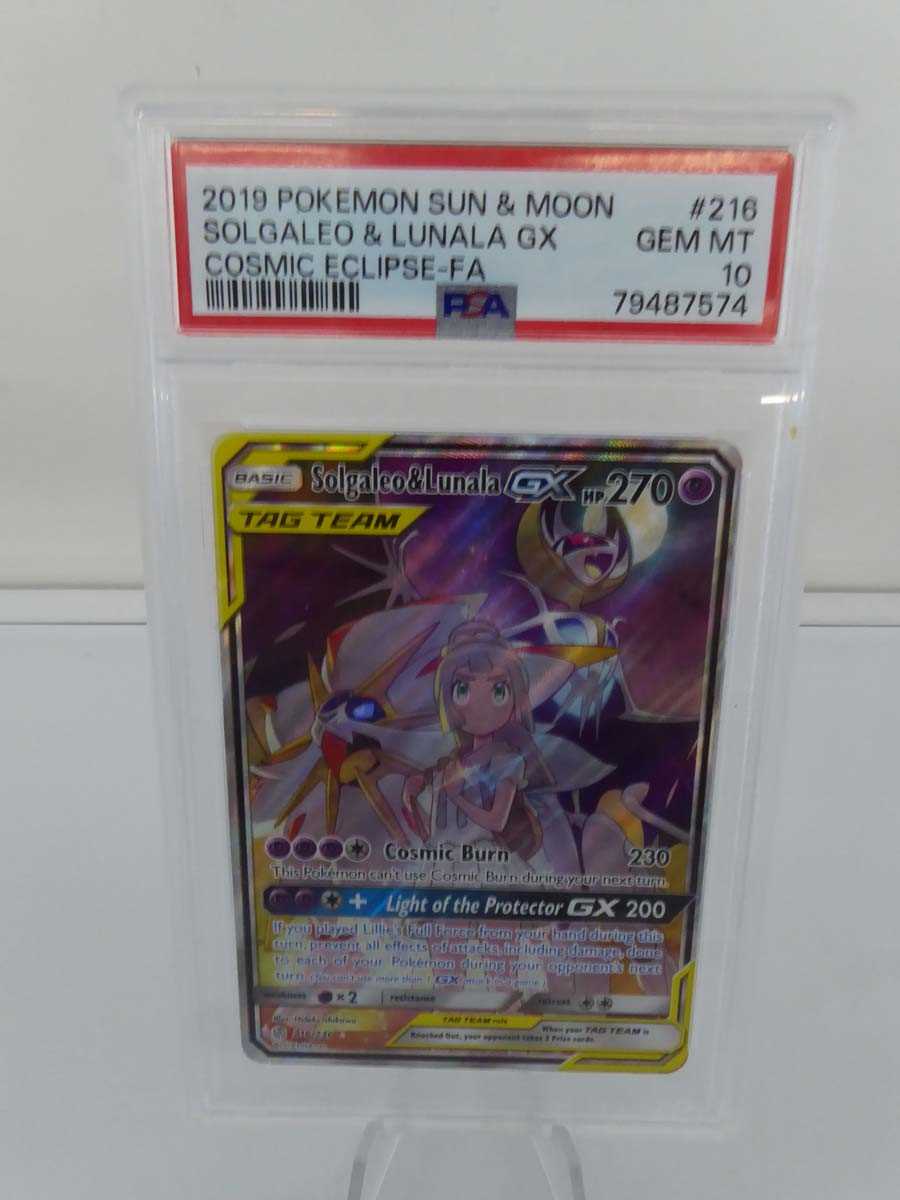 Lot 2019 Pokémon Sun & Moon Solgaleo & Lunala GX...