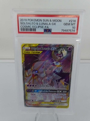 Lot 2019 Pokémon Sun & Moon Solgaleo & Lunala GX...