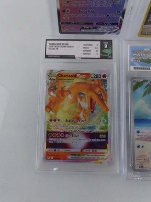 Lot x4 Assorted graded Pokémon Cards to include...
