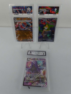 Lot x3 Assorted Graded Pokémon Cards to include...