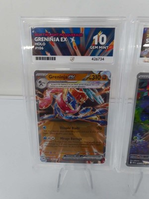Lot x3 Assorted Graded Pokémon Cards to include...
