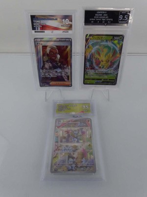 Lot x3 Assorted Graded Pokémon Cards to include...