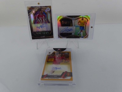 Lot x3 Assorted Autographed Football Trading Cards...