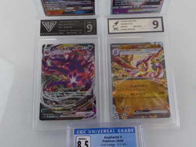 Lot x5 Assorted Graded Pokémon Cards to include...