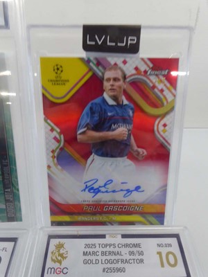 Lot x3 Assorted Graded Football Cards & x1...