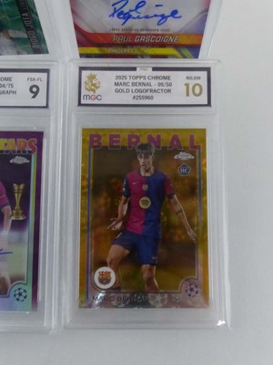 Lot x3 Assorted Graded Football Cards & x1...