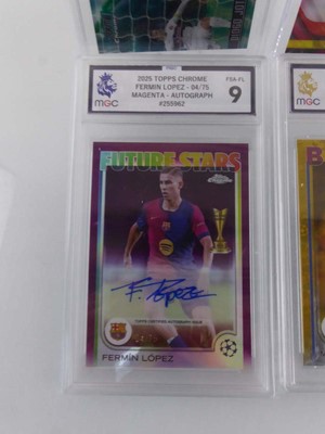 Lot x3 Assorted Graded Football Cards & x1...