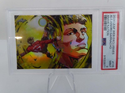 Lot 2024 Leaf Web Exclusives Alejandro Garnacho...