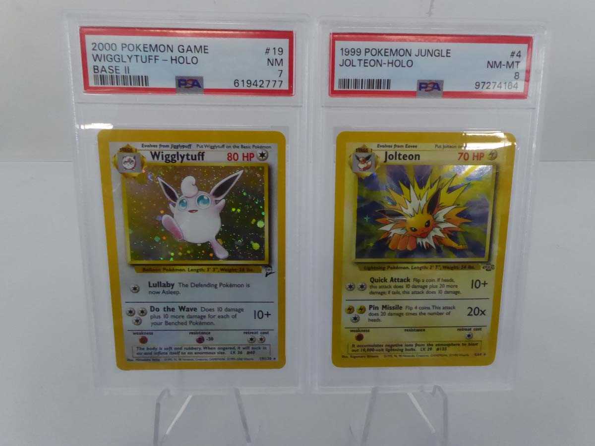 Lot x2 Graded Pokémon cards to include 1999...