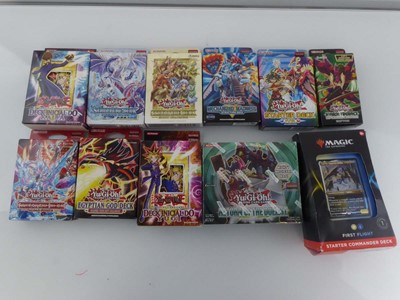 Lot x9 Assorted Yu-gi-oh deck boxes, x1 Yu-gi-oh...