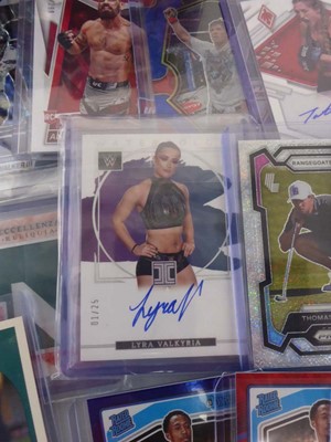 Lot Qty of Sleeved/Top Loaded Sports Trading cards...