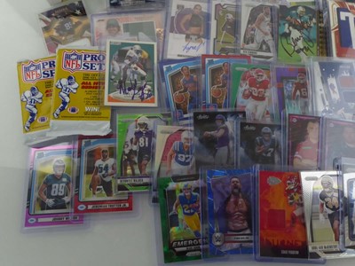 Lot Qty of Sleeved/Top Loaded Sports Trading cards...